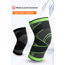 Wholesale Sports Compression Knitted Knee Pads Running Cycling Basketball Breathable Straps Knee Guard